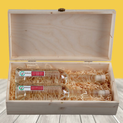 Schnap's Apfel & Quitte in Holzkiste